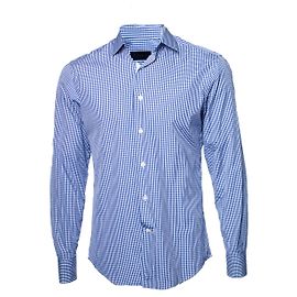 Lanvin, Blusa xadrez em azul e branco Azul