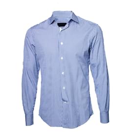 Lanvin, Camicetta a quadretti blu e bianca Blu