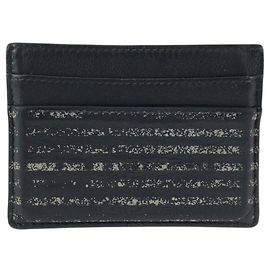 Dior Leather Card Case Black