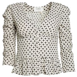 Ba&sh, top Carlo nero ed ecru Multicolore