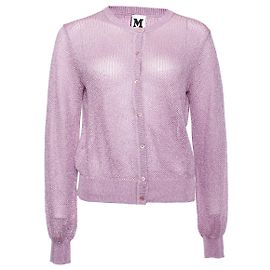 Missoni, lila Strickjacke mit Lurex Lila