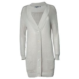 Vince, cardigan en maille avec poches beige Marron Beige
