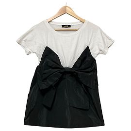 Autre Marque TWINSET ACTITUDE Polyester T Shirt Black White