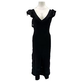 SéZane Strickkleid Schwarz Schwarz