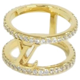 Anello Louis Vuitton LV Iconic Strass M M1463M D'oro