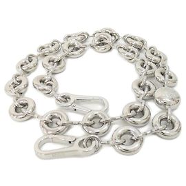 Loewe Donut Chain Schlüsselanhänger Silber