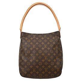 Bolsa Louis Vuitton Monogram Looping em Canvas Monogram GM Marrom