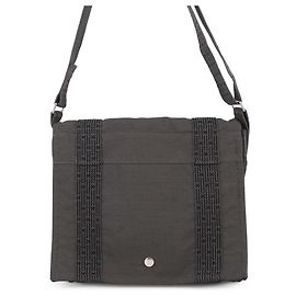 Hermès Borsa a tracolla Hermes Herline Bassas PM Gray Canvas Marrone