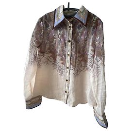 Camicia stampata Zimmermann Multicolore Beige