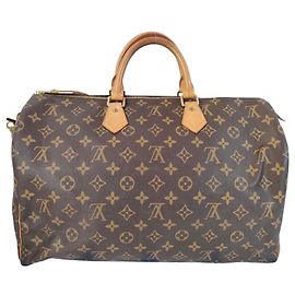 Louis Vuitton Speedy Bandouliere Bag Monogram Canvas 40 Brown