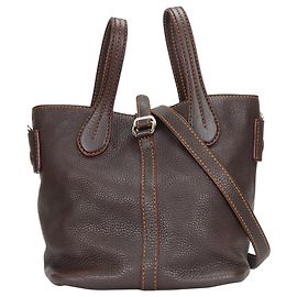 Bolsa Tod's marrom escuro e laranja Laranja Castanho escuro