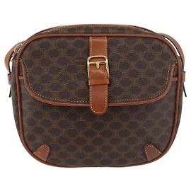 Céline Celine Vintage Macadam Canvas Small Marrom