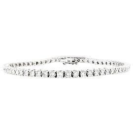 Autre Marque Pulseira linha, ouro branco e diamantes. Outro