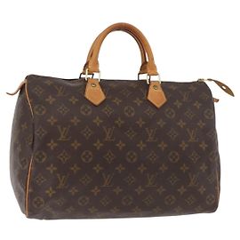 LOUIS VUITTON Sac à main Monogram Speedy 35 M41524 LV Auth 180734A Monogramme