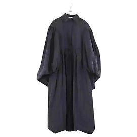 Vestido de algodón negro Valentino Negro