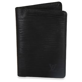 Portafoglio organizer in pelle Epi nero Louis Vuitton Nero