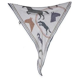 Sciarpa in seta e cashmere Saut Thor Gris Chine da uomo Hermès Altro
