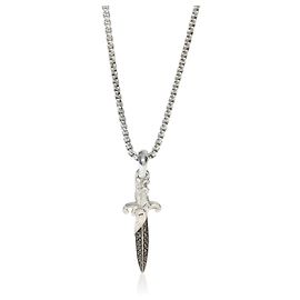 Pendente Dagger in argento sterling e diamanti Waves di David Yurman Altro