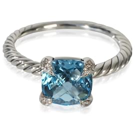 David Yurman Sterling Silver Diamond Chatelaine Ring Other