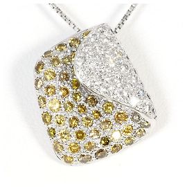 Autre Marque 18K Weißgold-Diamant-Halskette Golden