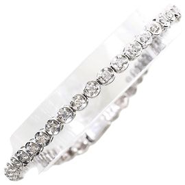 Autre Marque 18K White Gold Charm Bracelet with Diamonds Golden