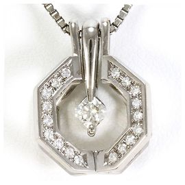 Autre Marque 18K Weißgold-Diamantkette Golden