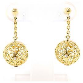 Autre Marque Orecchini a clip in oro giallo 18K con diamanti D'oro