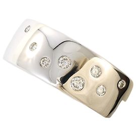 Autre Marque 18K Weißgold-Ring mit Diamant Golden
