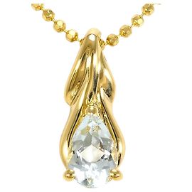 Autre Marque Collana in oro giallo 18K con acquamarina D'oro