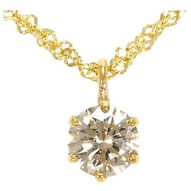 Autre Marque Collar de oro amarillo de 18K con diamante negro Negro Dorado
