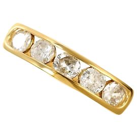 Autre Marque 18K Gelbgold Diamantring Golden