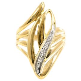 Autre Marque PT900 Platin und 18K Gelbgold Ring Golden Andere