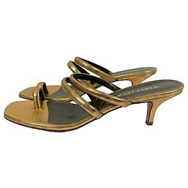 Autre Marque Sandálias Modia douradas Multicor