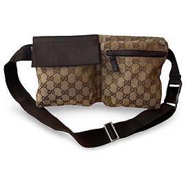 Gucci Gürteltasche GG Canvas Schwarz Schwarz