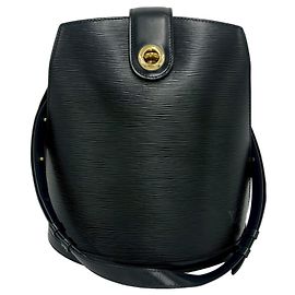 Louis Vuitton Vintage Cluny Epi Leather Tote Black