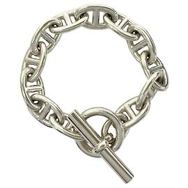 Hermès HERMES Chaine d'Ancre TGM Bracciale Argento