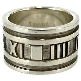 Tiffany & Co. Vintage Atlas Wide Band Ring Silvery