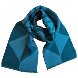 Sciarpa reversibile MCM Monogram Blu