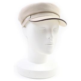 Hermès Boné de algodão Hermes Bege