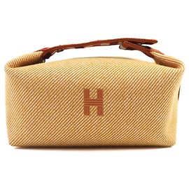 Hermès Hermes Bride a Black PM Kare H logo Wool Handbag Orange