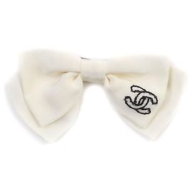 Fermaglio con nastro Chanel Accessorio per capelli Bianco
