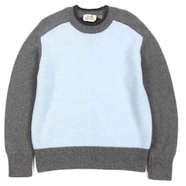 Hermès Hermes Kaschmirpullover Schwarz Grün Grau Hellblau