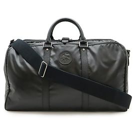 Autre Marque HUNTING WORLD Coated Nylon Leather 2way Travel Bag Black