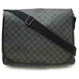 Borsa a tracolla Louis Vuitton Daniel GM Damier Graphite Nero Grigio