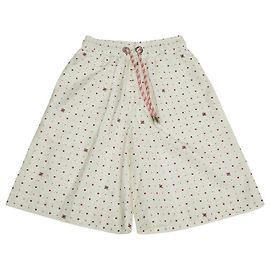 Fendi Heart Dot Polyester Shorts White Red Eggshell