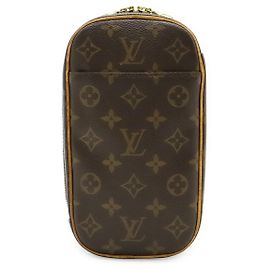 Borsa a tracolla Louis Vuitton Pochette Gange Monogram Marrone