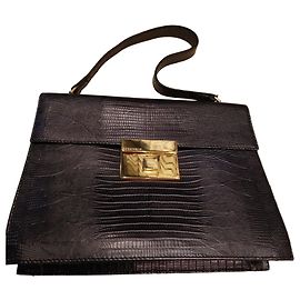 Autre Marque Coccinelle Bolsa de couro com relevo azul escuro Azul escuro