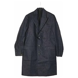 Fendi Denim Chester Mantel Blau