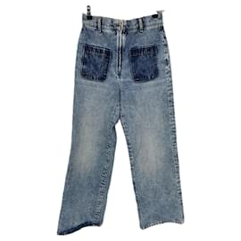 Jeans Sandro blu in cotone Blu