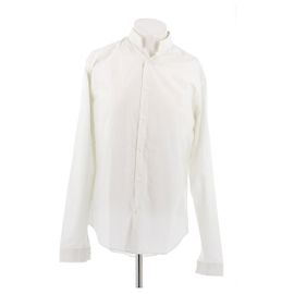 Camicia Dior bianca a sottili righe in cotone Bianco